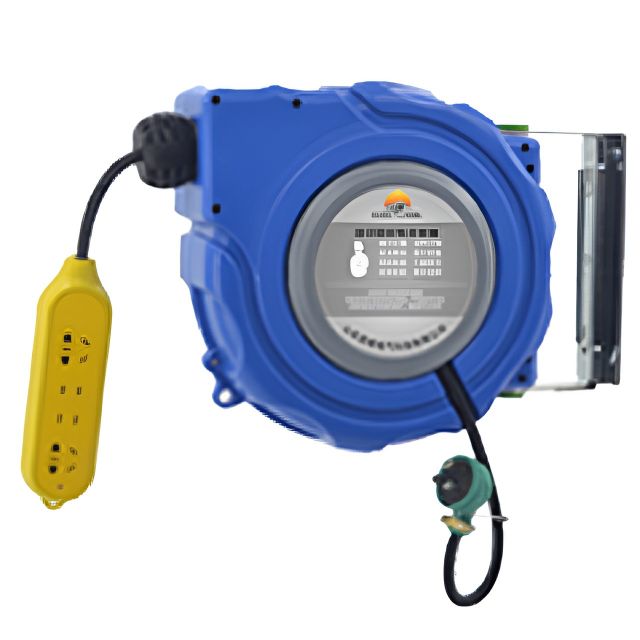 自動(dòng)回收電纜卷軸藍(lán)色款