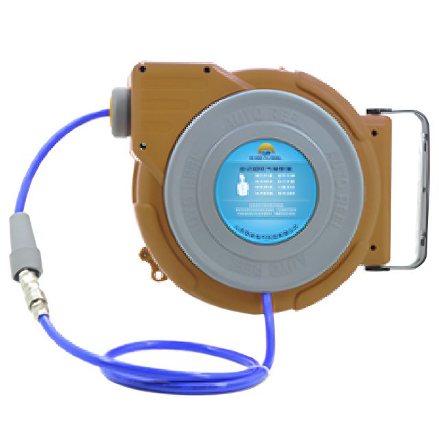 自動(dòng)回收氣管卷軸黃色款