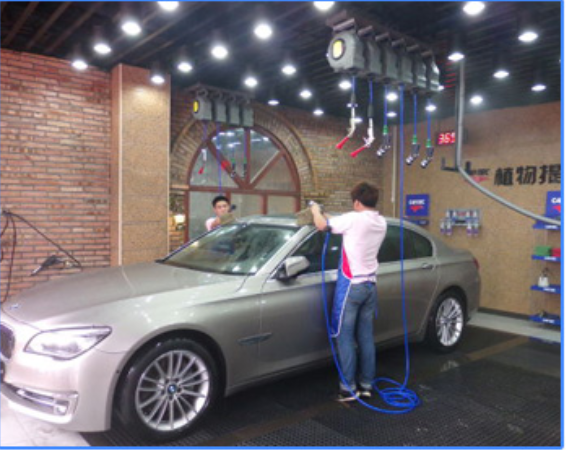 某4S店用自動(dòng)伸縮水管方案大大提高了工作效率